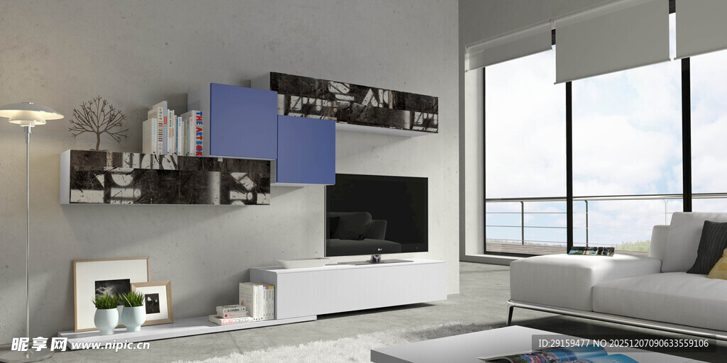 现代简约风客厅室内设计