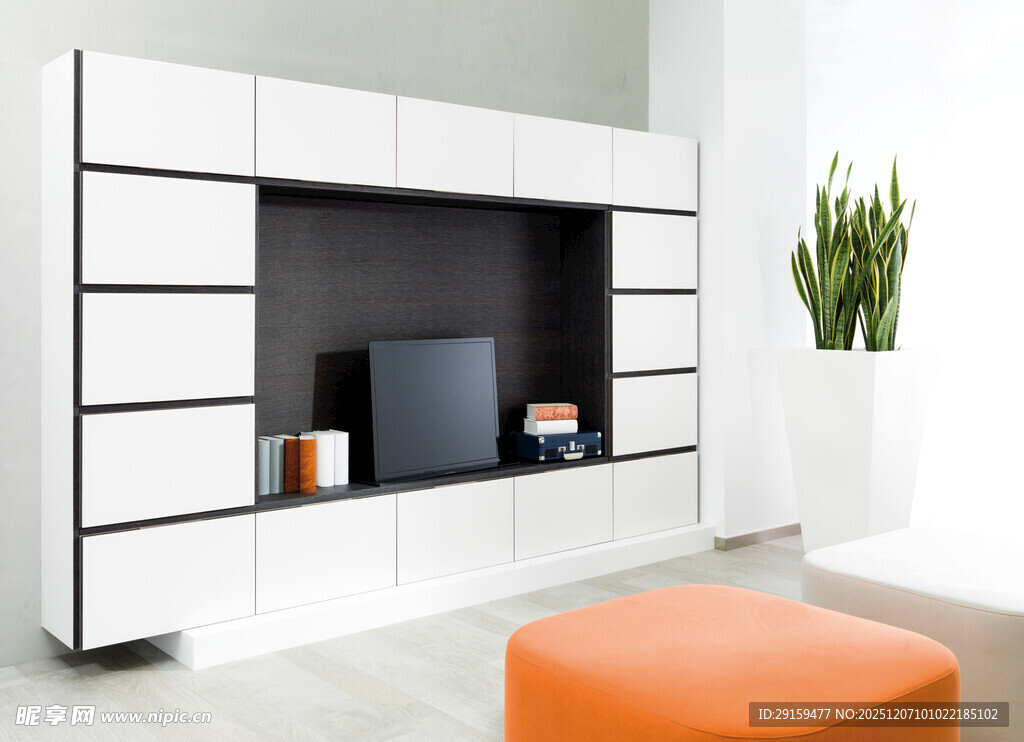 现代简约风格客厅储物柜