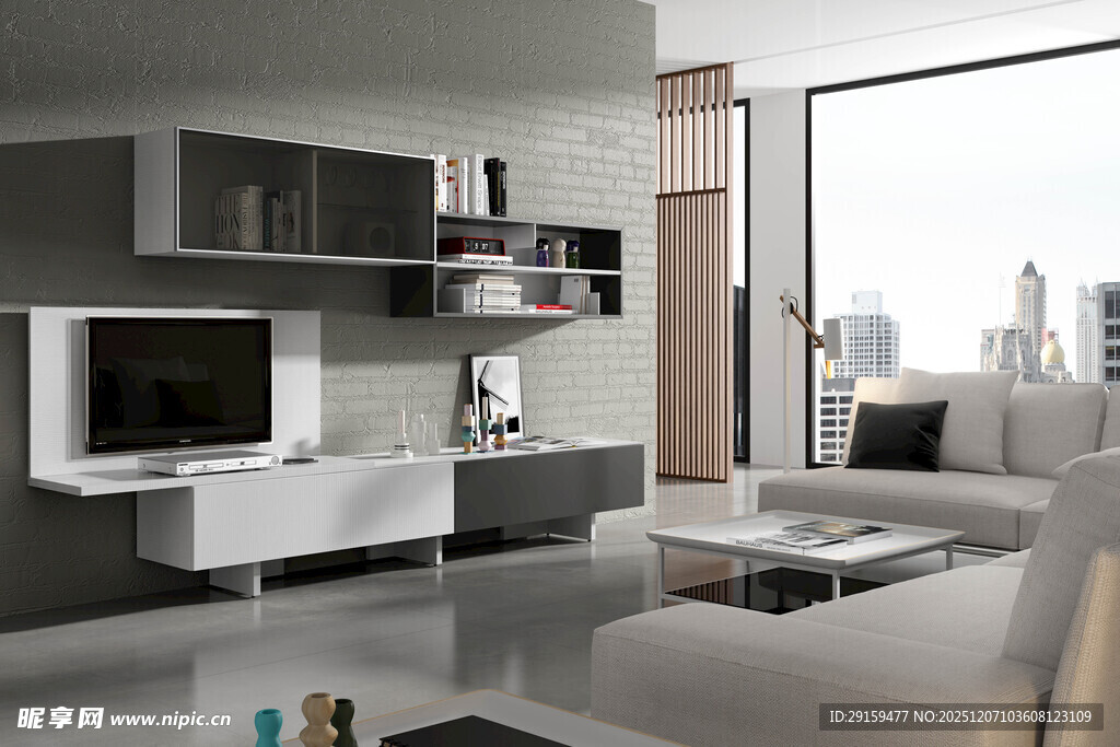 现代简约风客厅室内设计