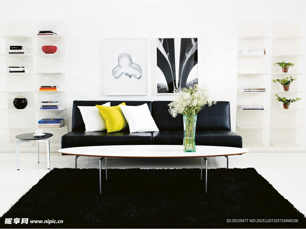 现代简约风客厅沙发场景