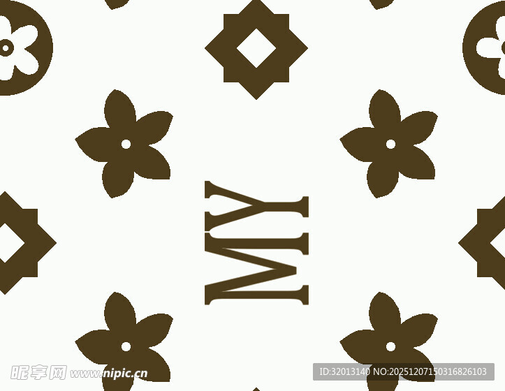 经典LV花纹图案设计