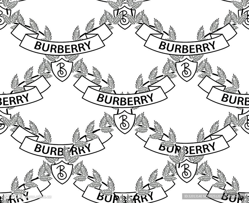 复古花纹装饰图案设计