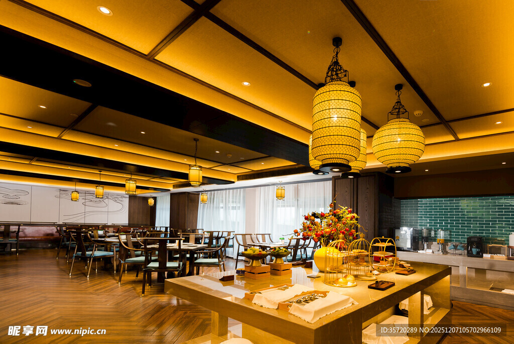 中式餐厅优雅用餐环境