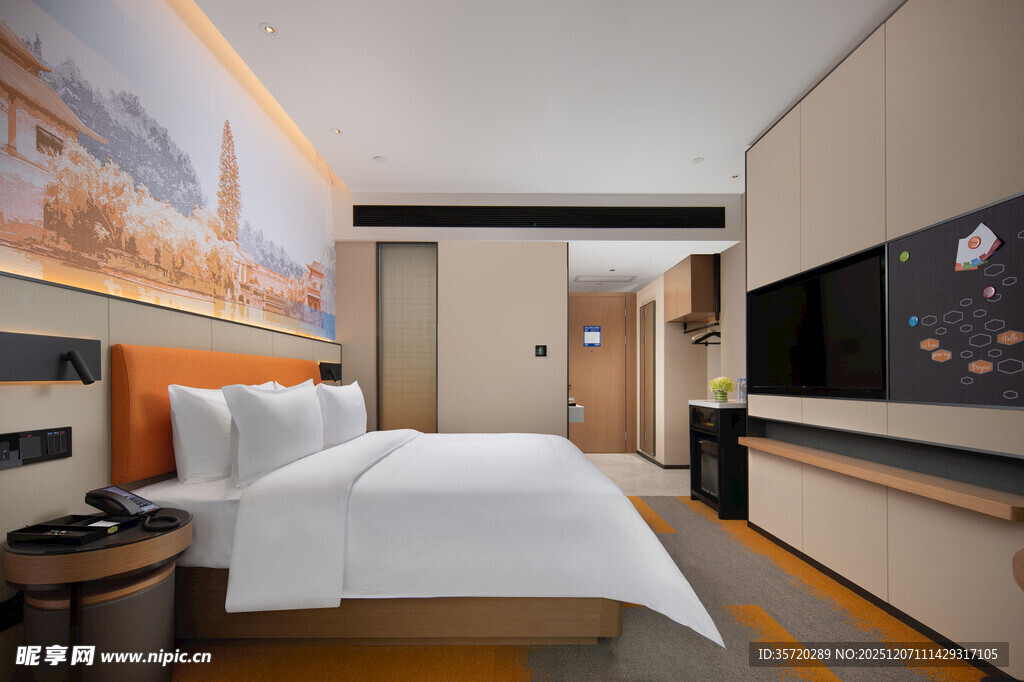 现代简约风酒店客房