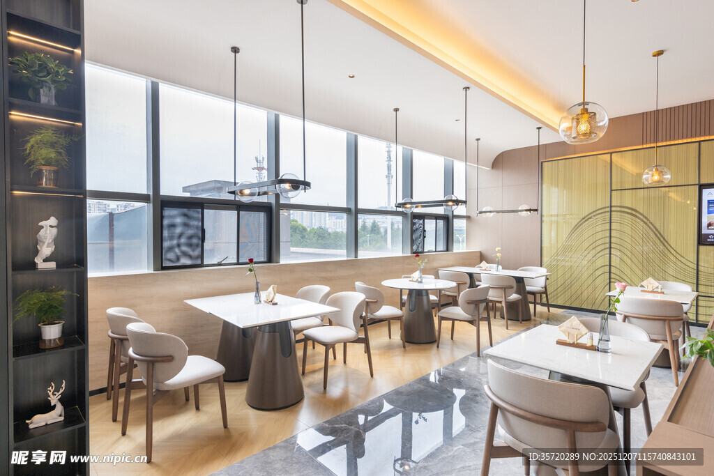 现代简约风餐厅室内场景