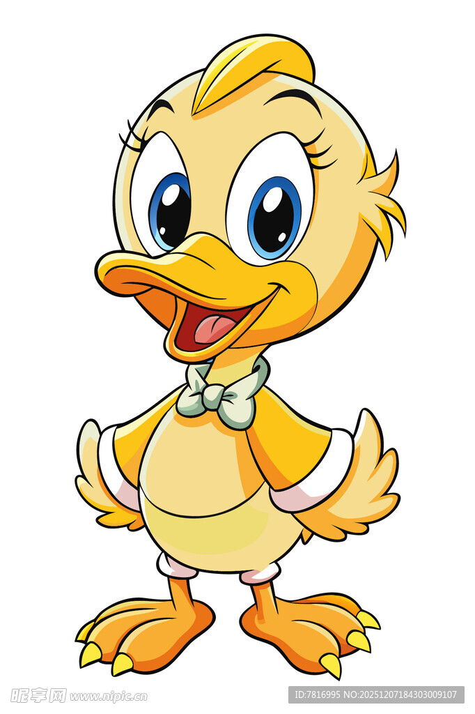 可爱小黄鸭卡通形象