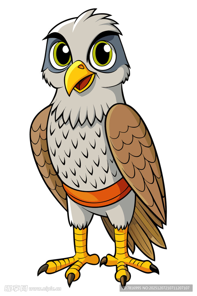 可爱卡通猫头鹰形象