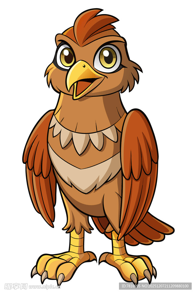 可爱卡通猫头鹰形象