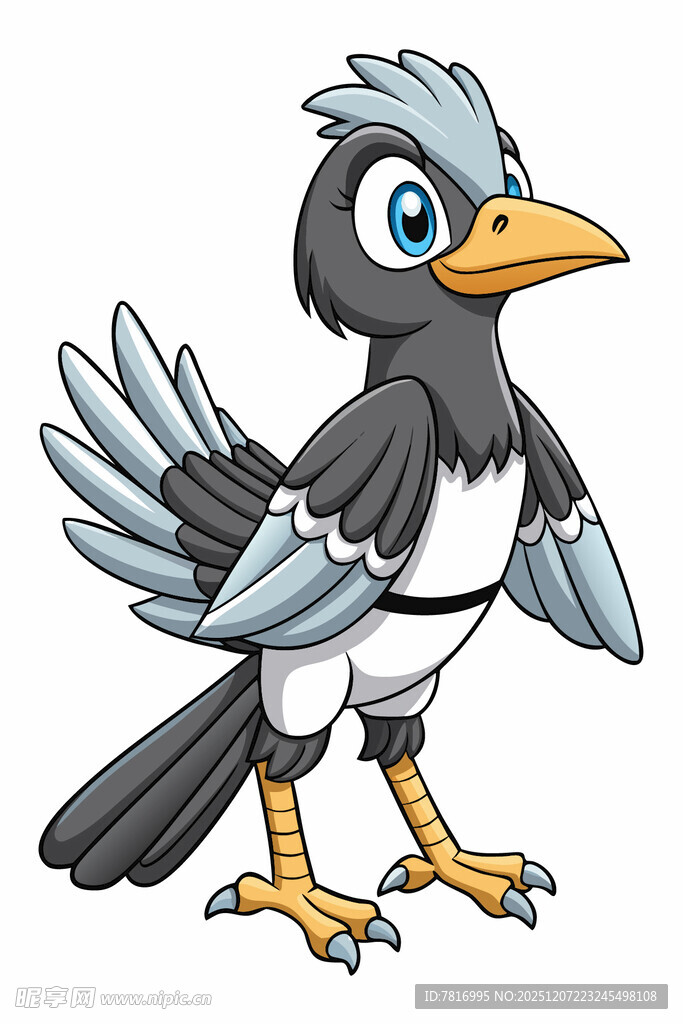 卡通喜鹊形象