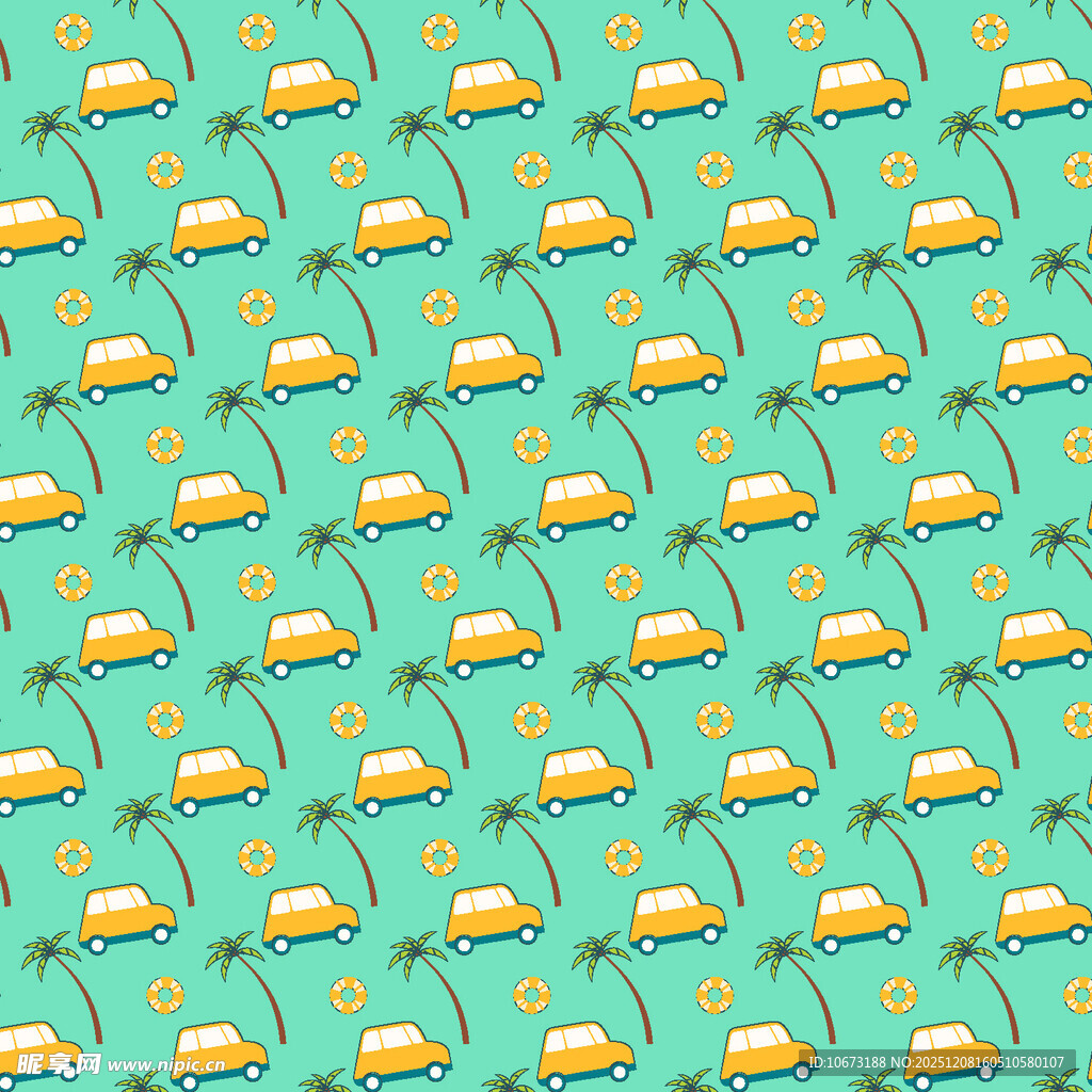 清新柠檬图案背景纹理