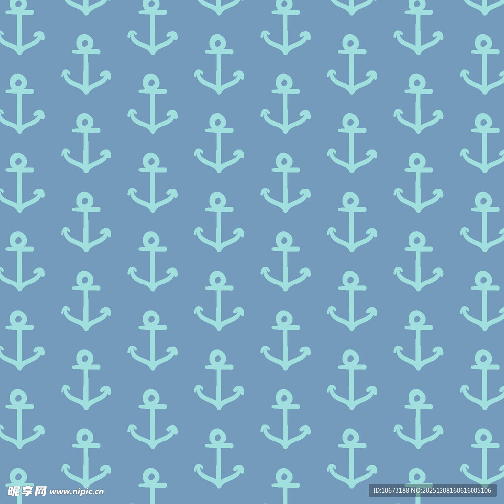 浅蓝色锚图案背景纹理