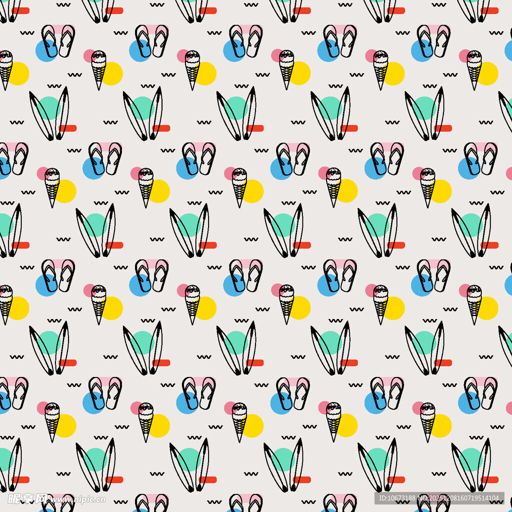 多彩小鸟图案背景纹理