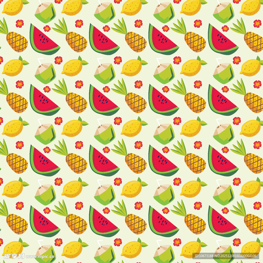 缤纷水果图案背景