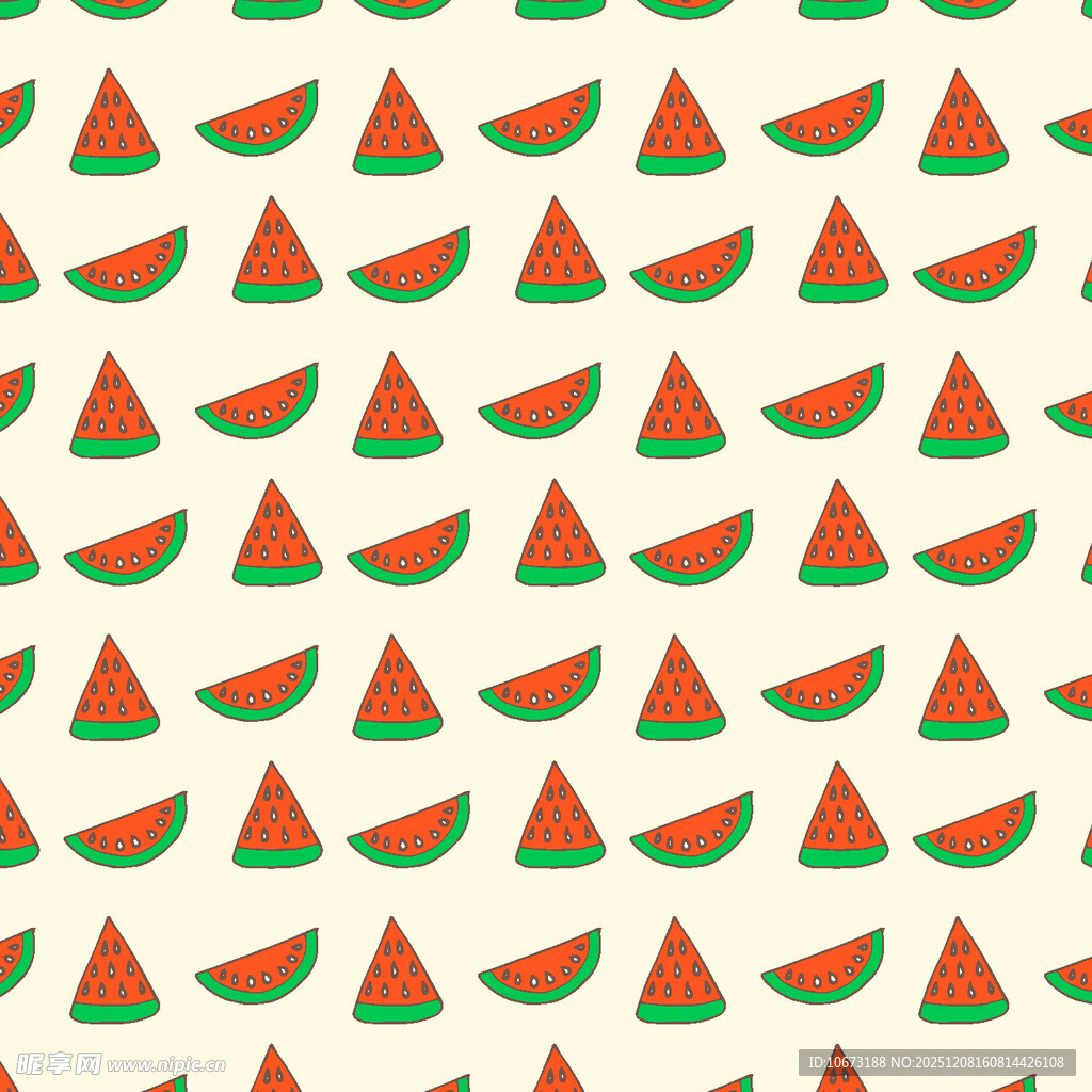 西瓜图案背景纹理