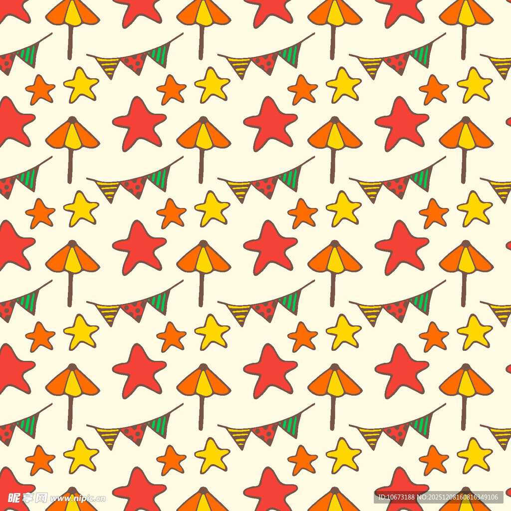 星星彩旗图案背景纹理