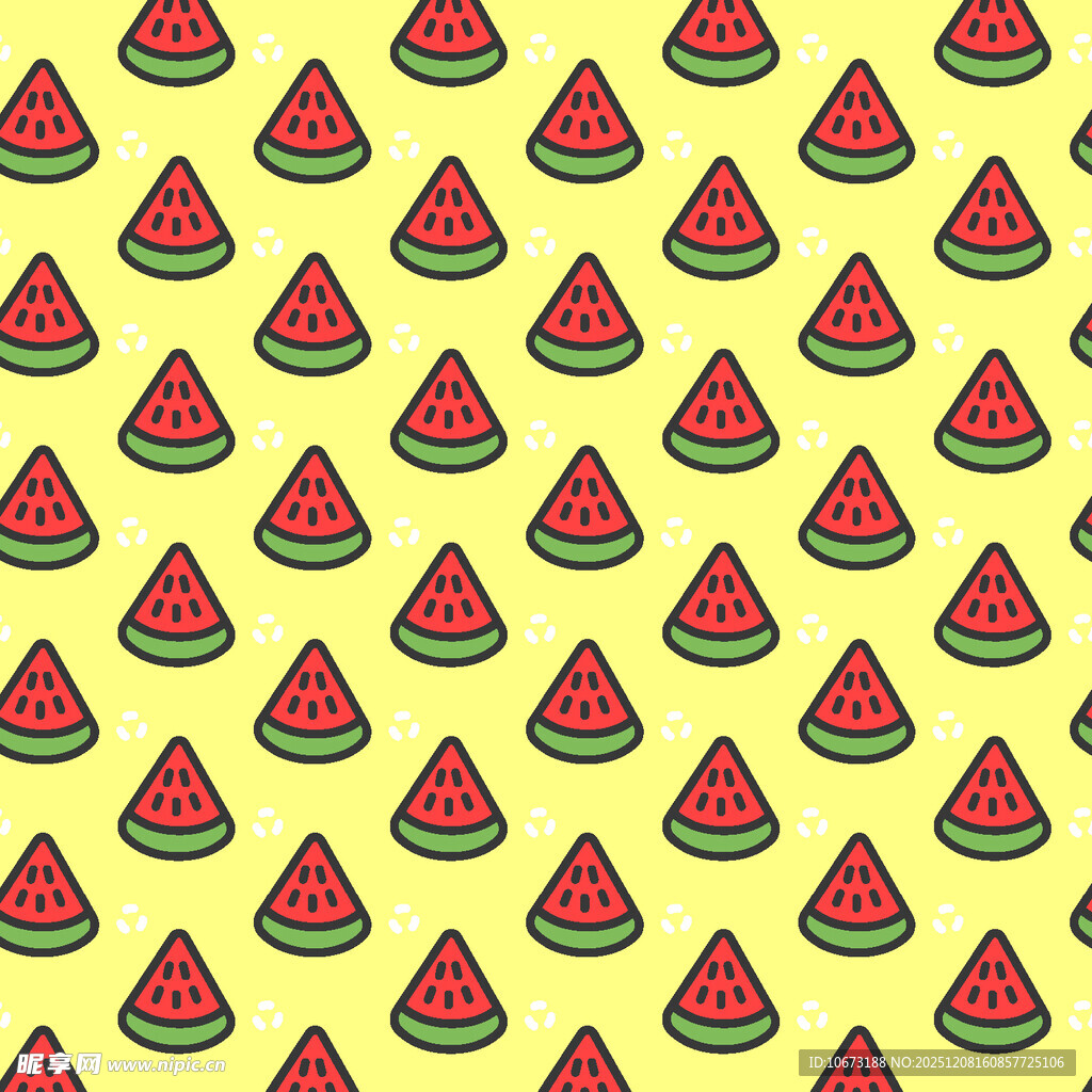西瓜图案背景 