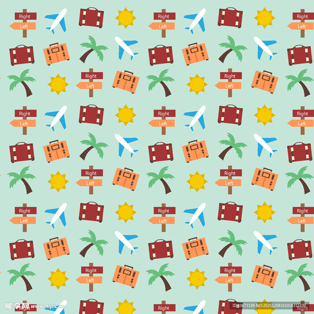 热带风情图案背景