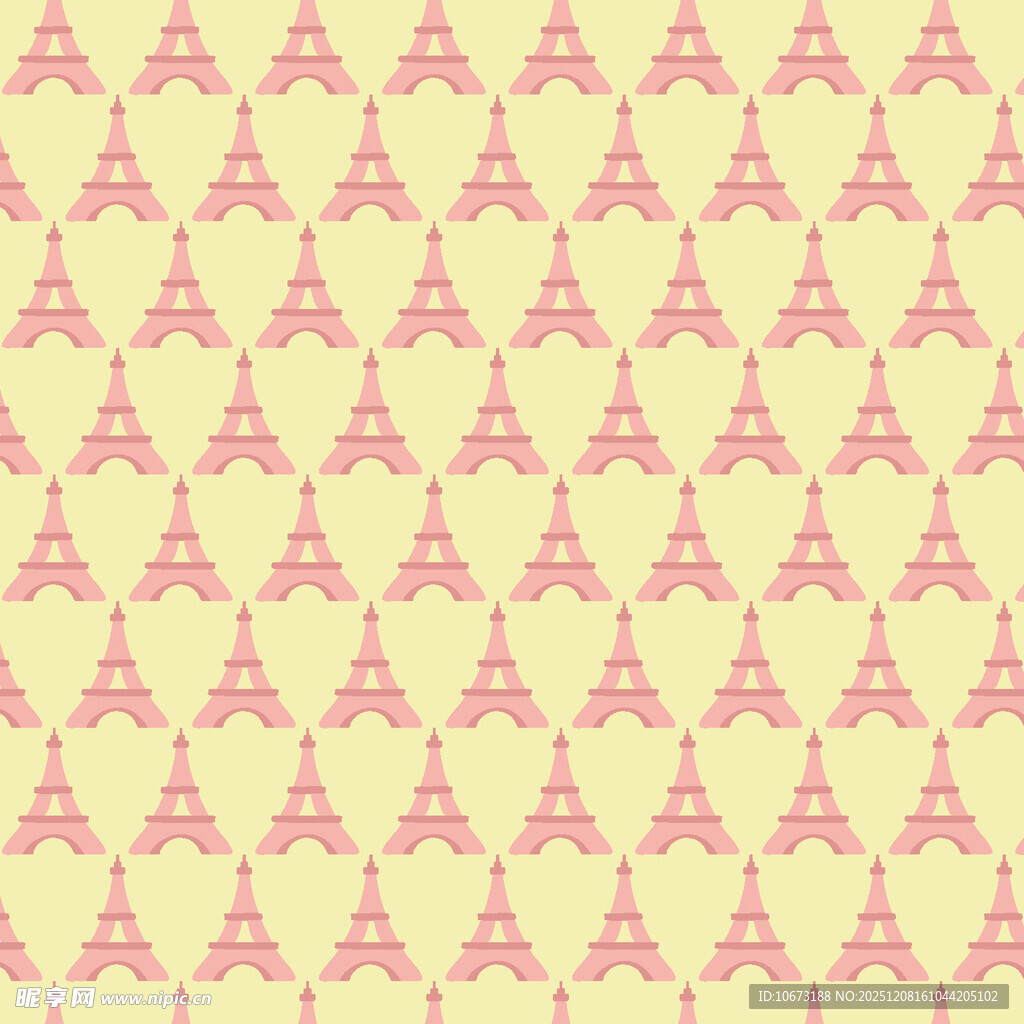 埃菲尔铁塔图案的清新背景