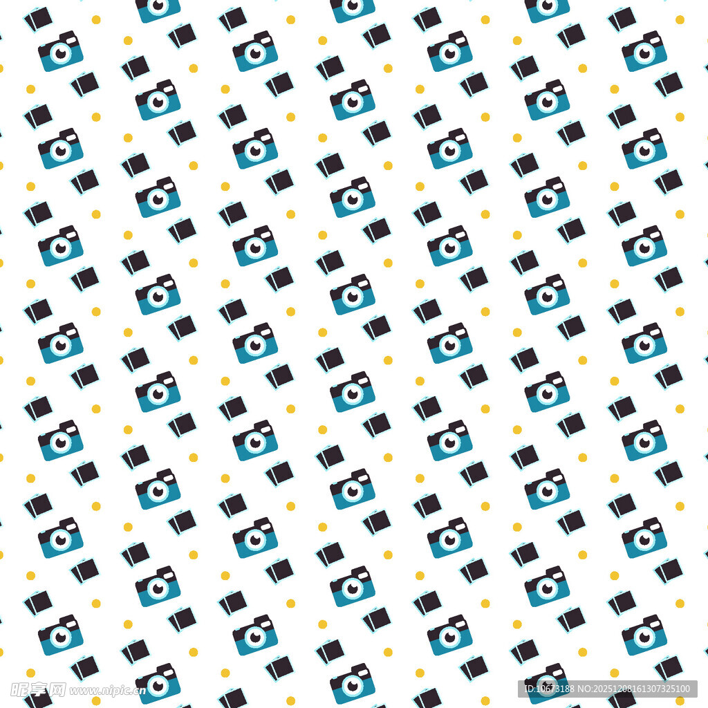 相机图案无缝背景纹理