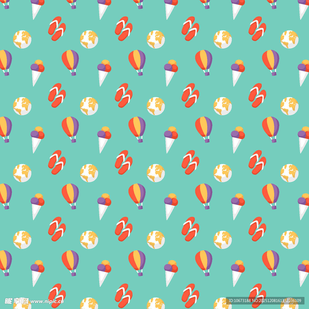 多彩冰淇淋图案背景