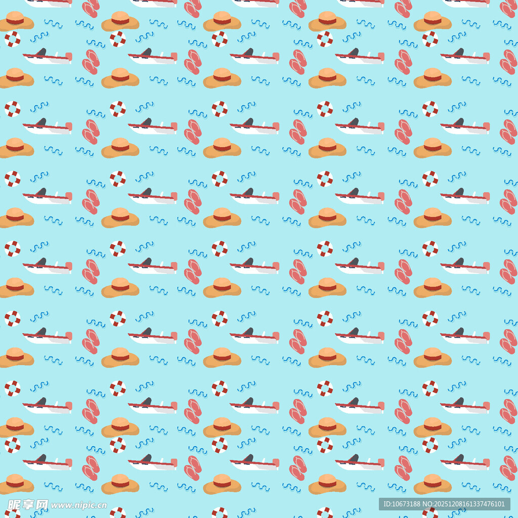 浅蓝色花朵图案背景图