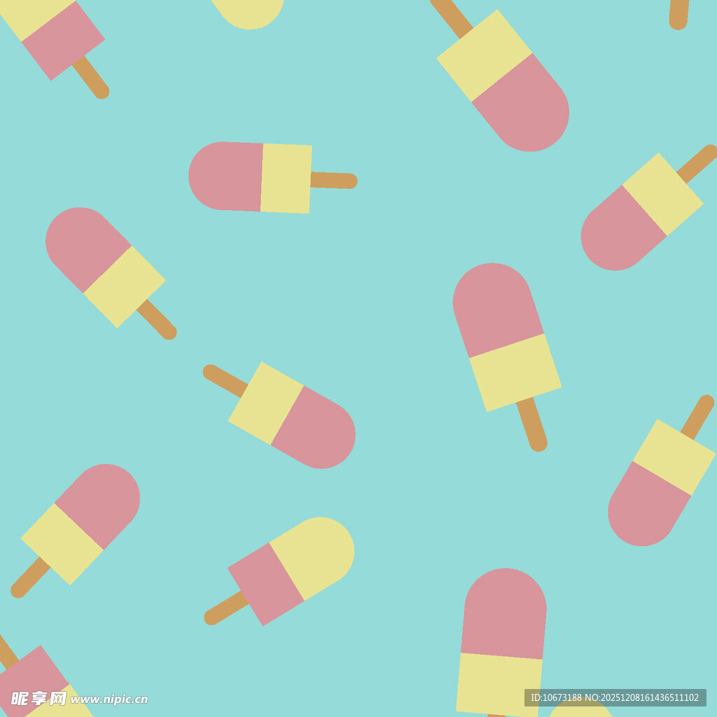 多彩冰淇淋图案背景