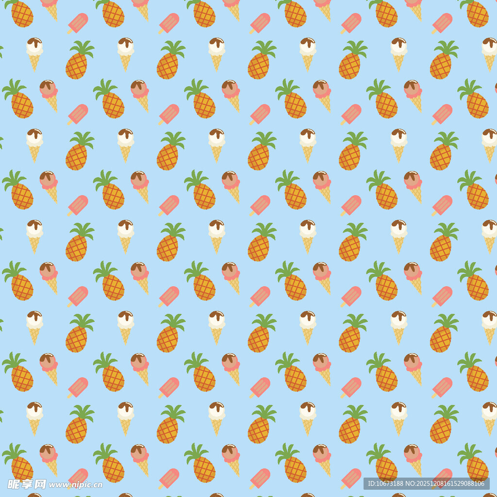 清新水果图案背景