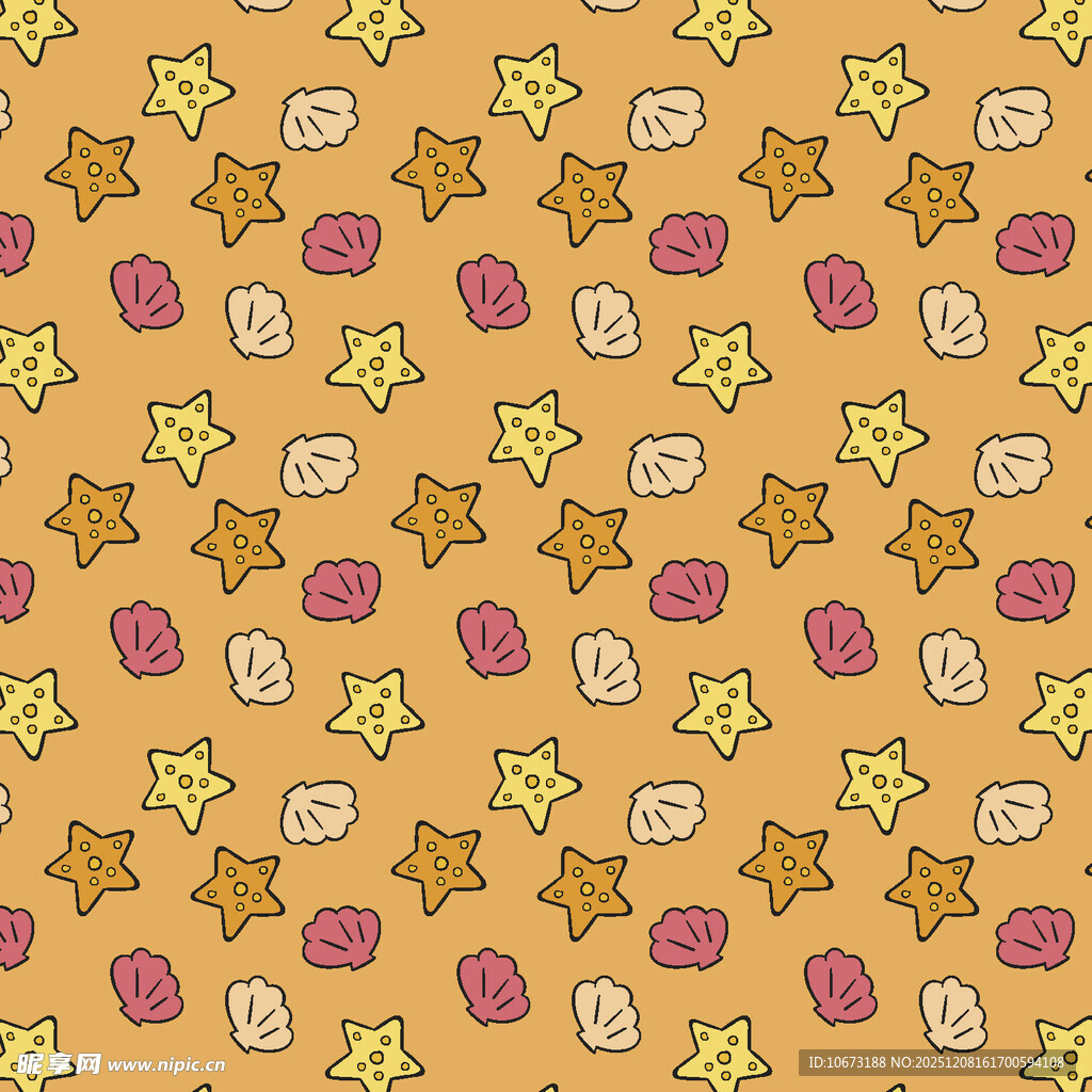 星星铃铛糖果图案背景