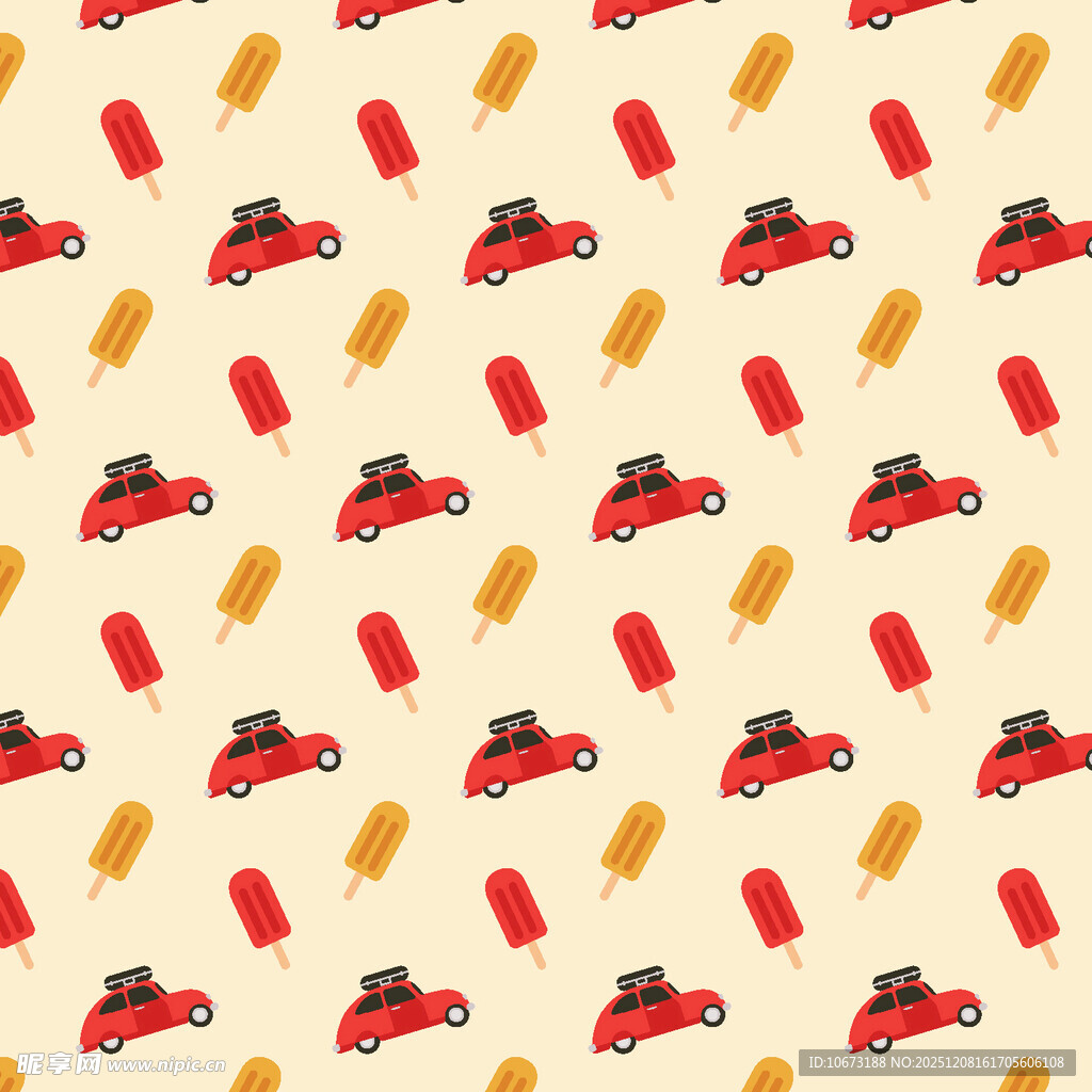 卡通汽车图案背景设计