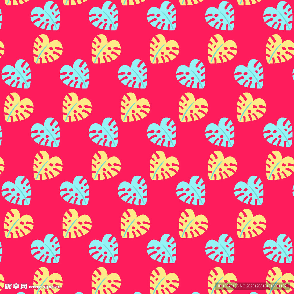 心形图案红色背景纹理