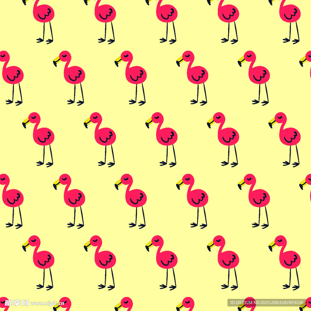 火烈鸟图案背景图