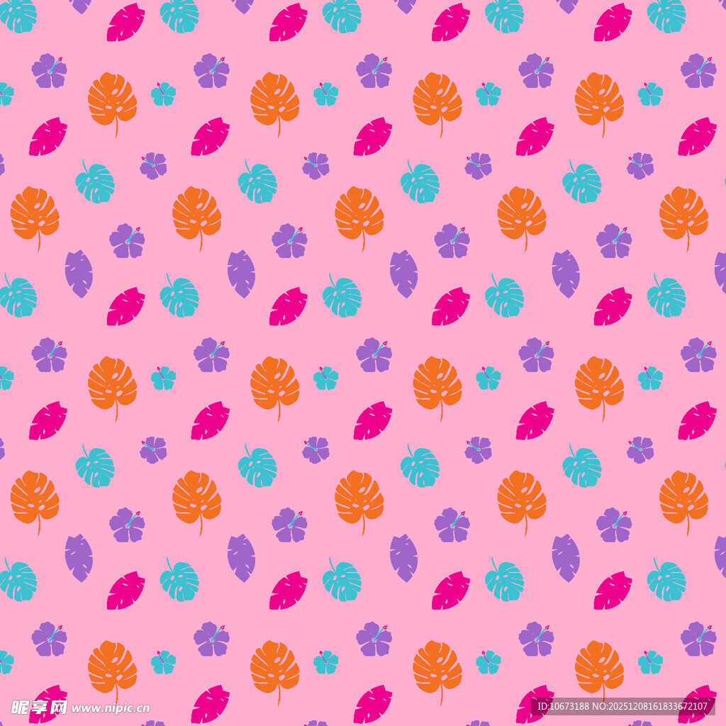 粉色多彩图案背景纹理
