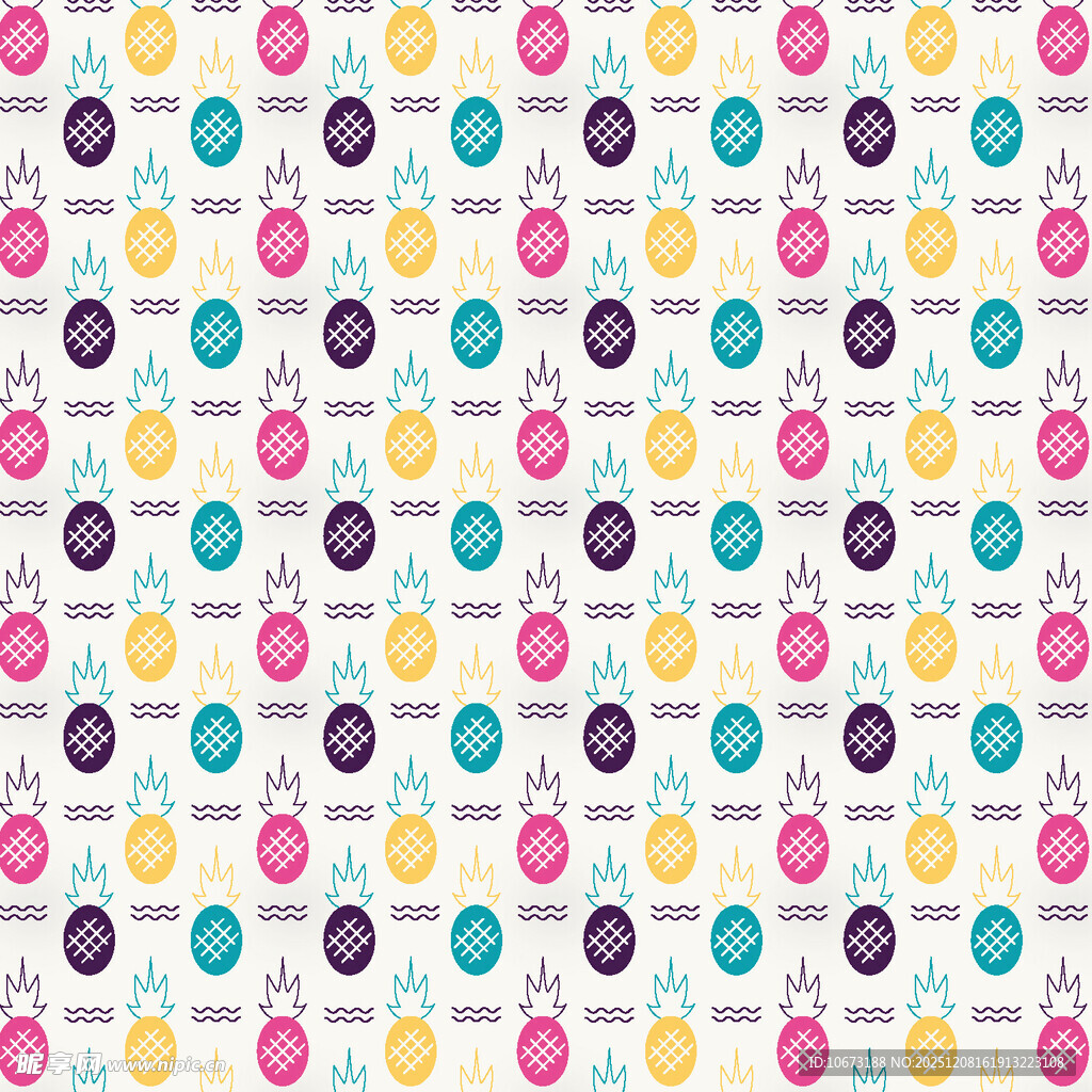 多彩圆点无缝图案背景