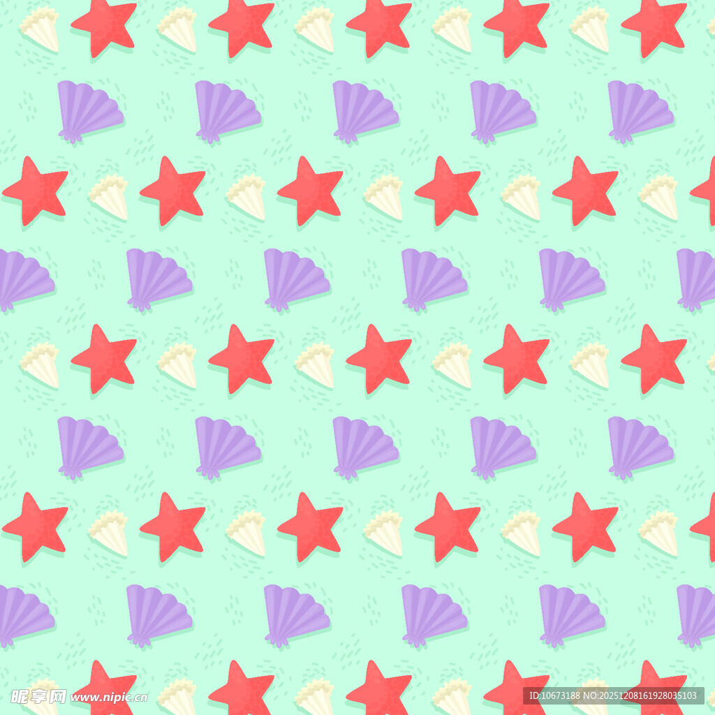 多彩星星几何图案背景