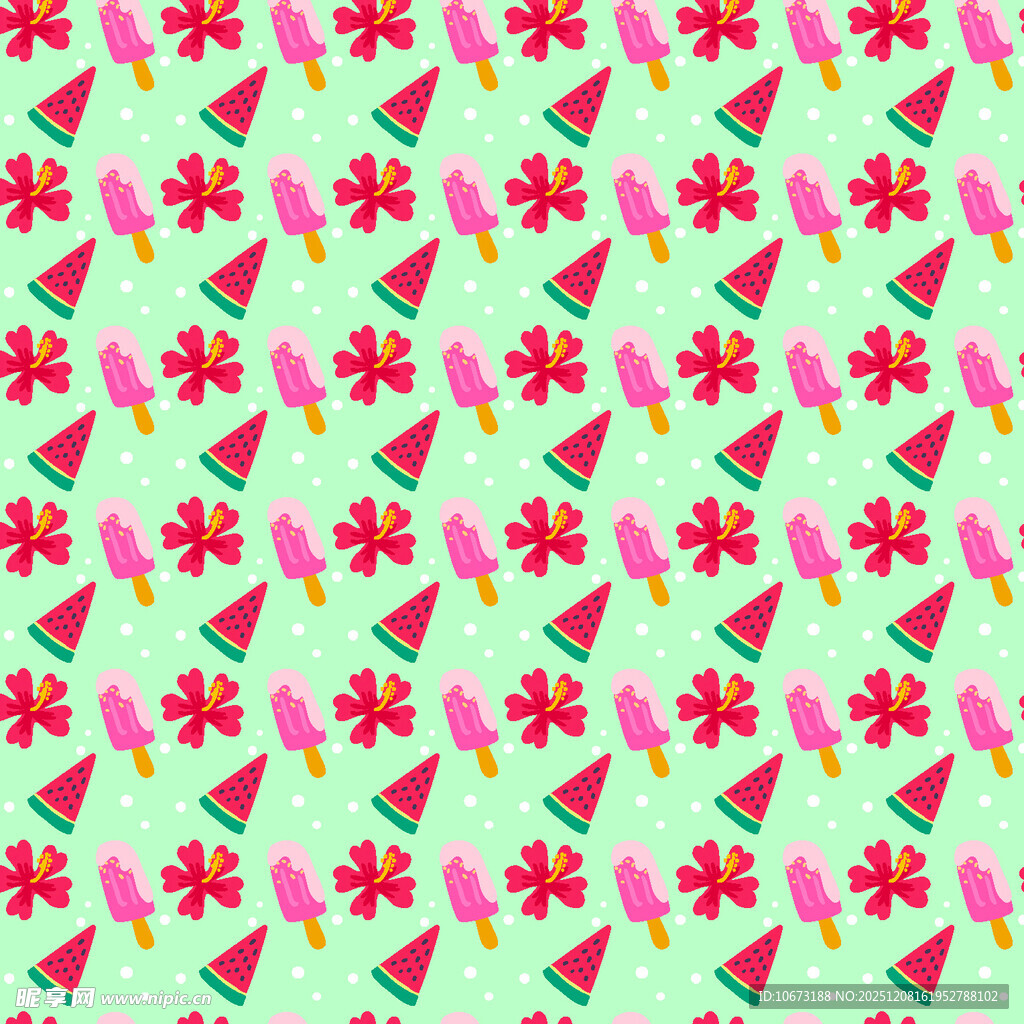 清新水果图案背景