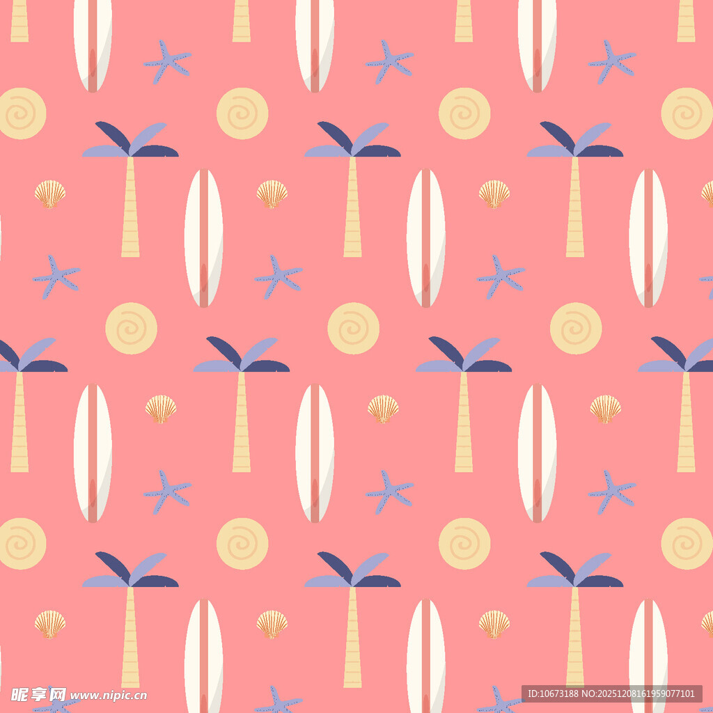 粉色背景几何图案无缝纹理