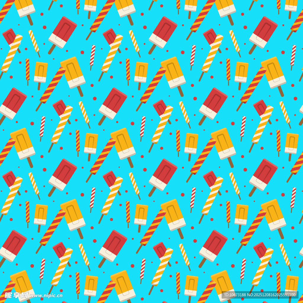 多彩冰淇淋图案背景