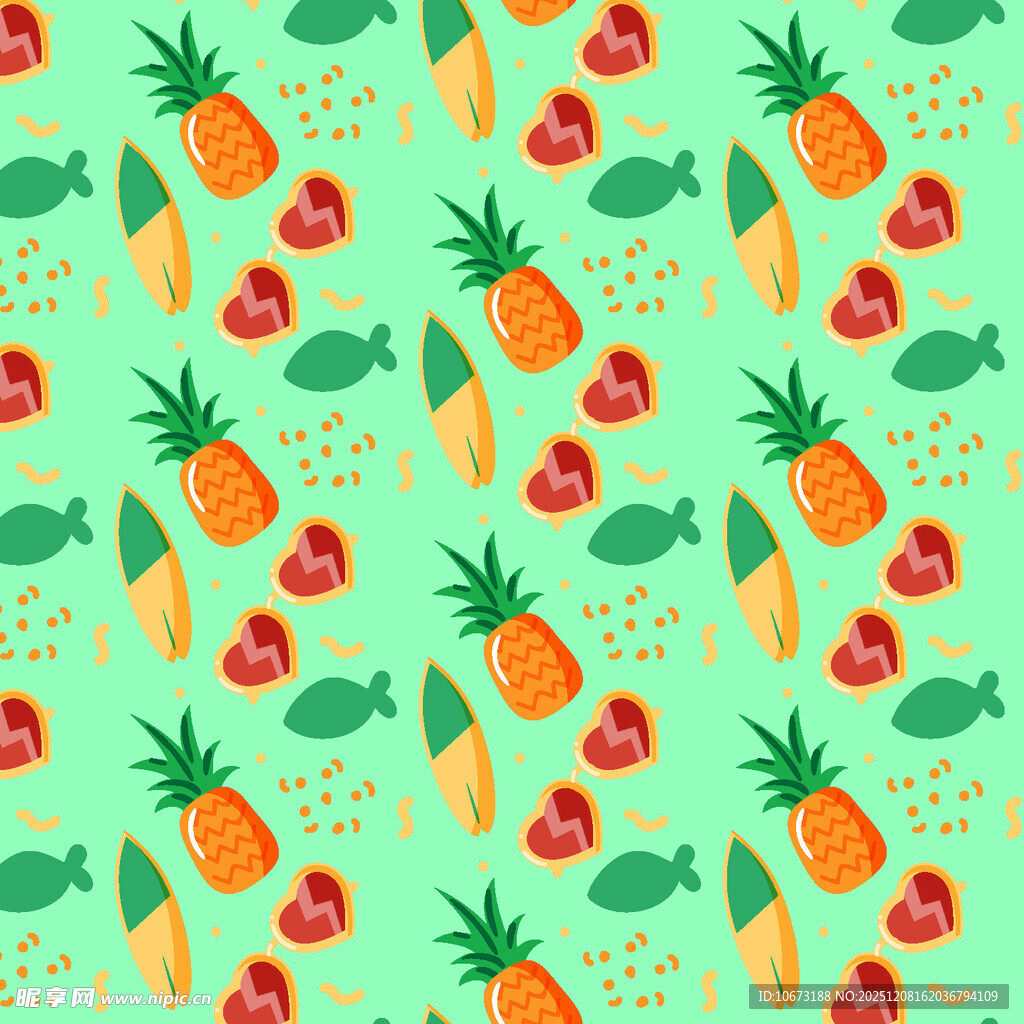 清新水果图案背景