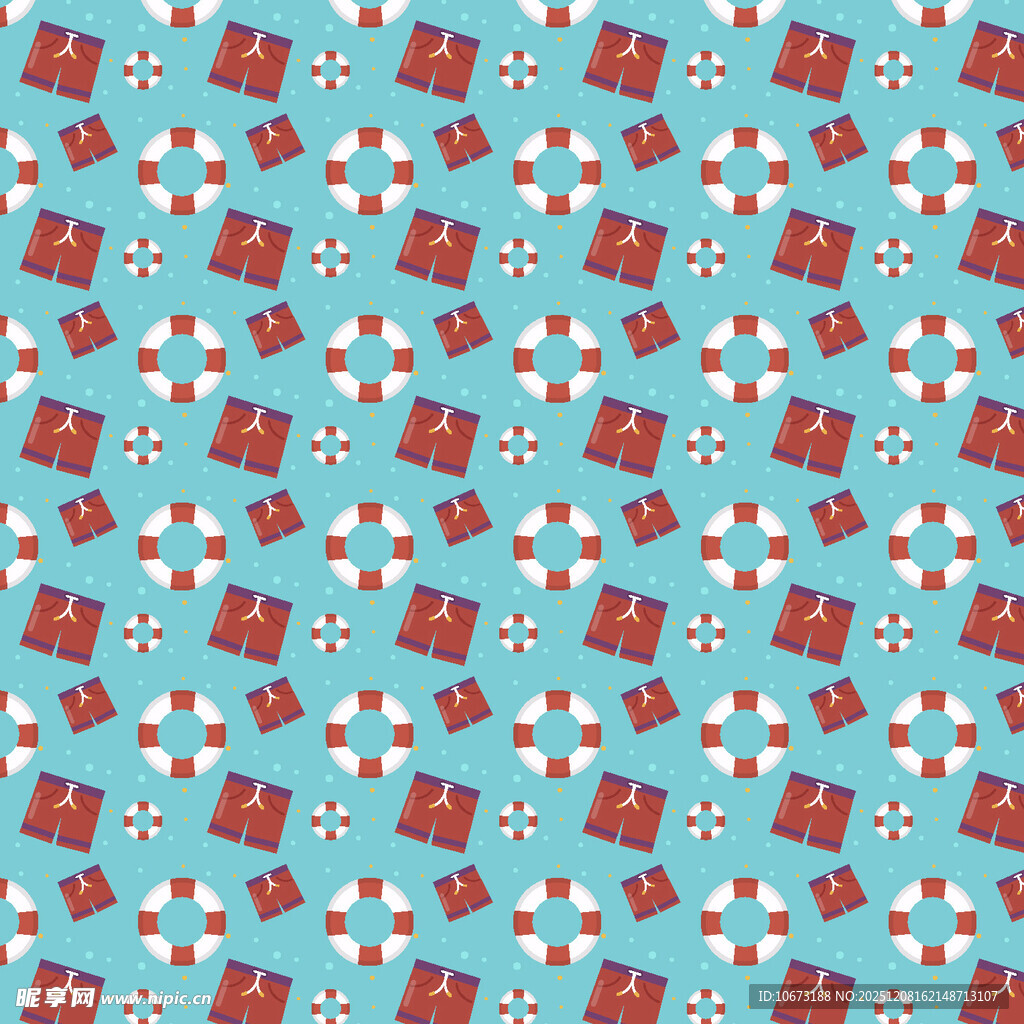 蓝色底面上的礼物图案