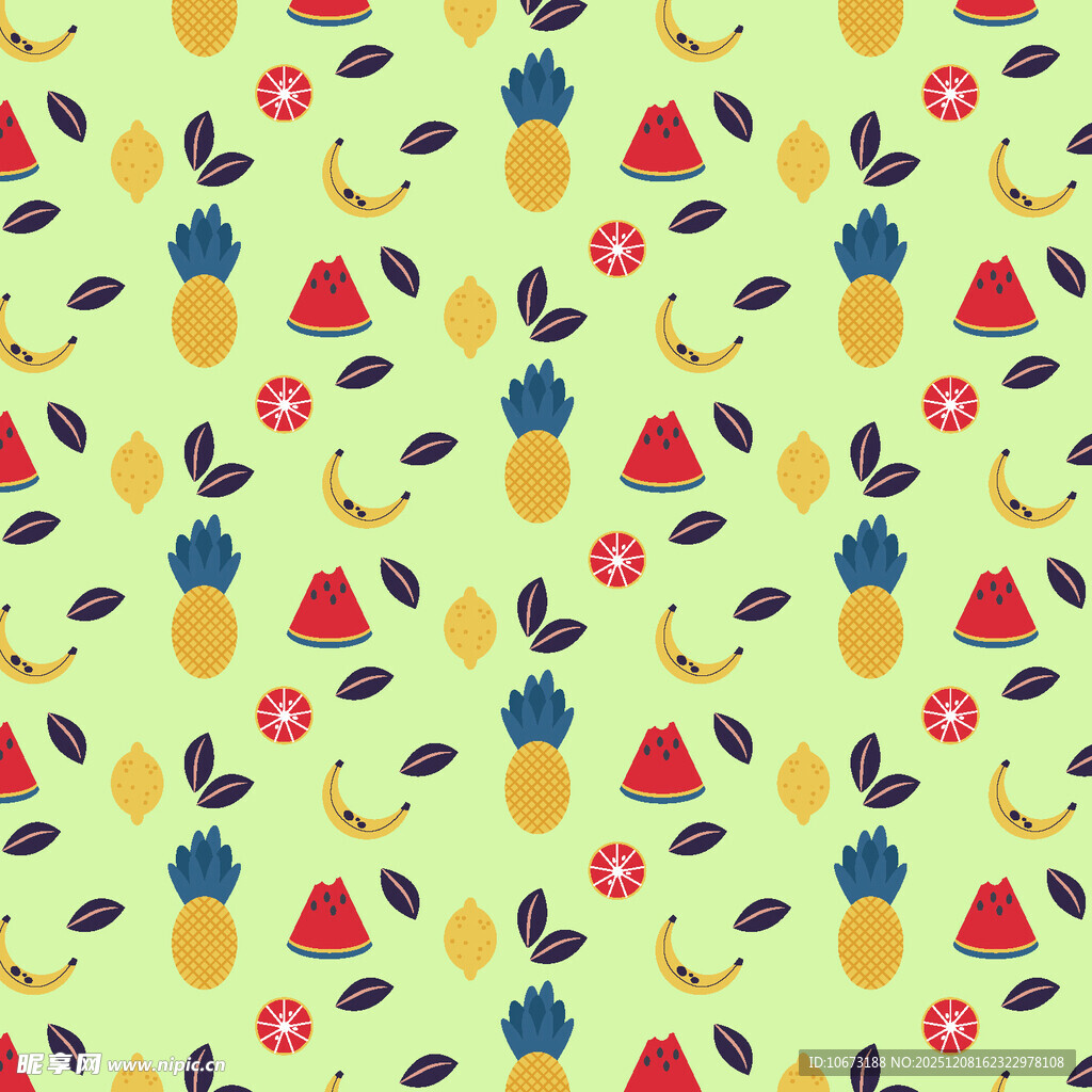 清新水果图案背景