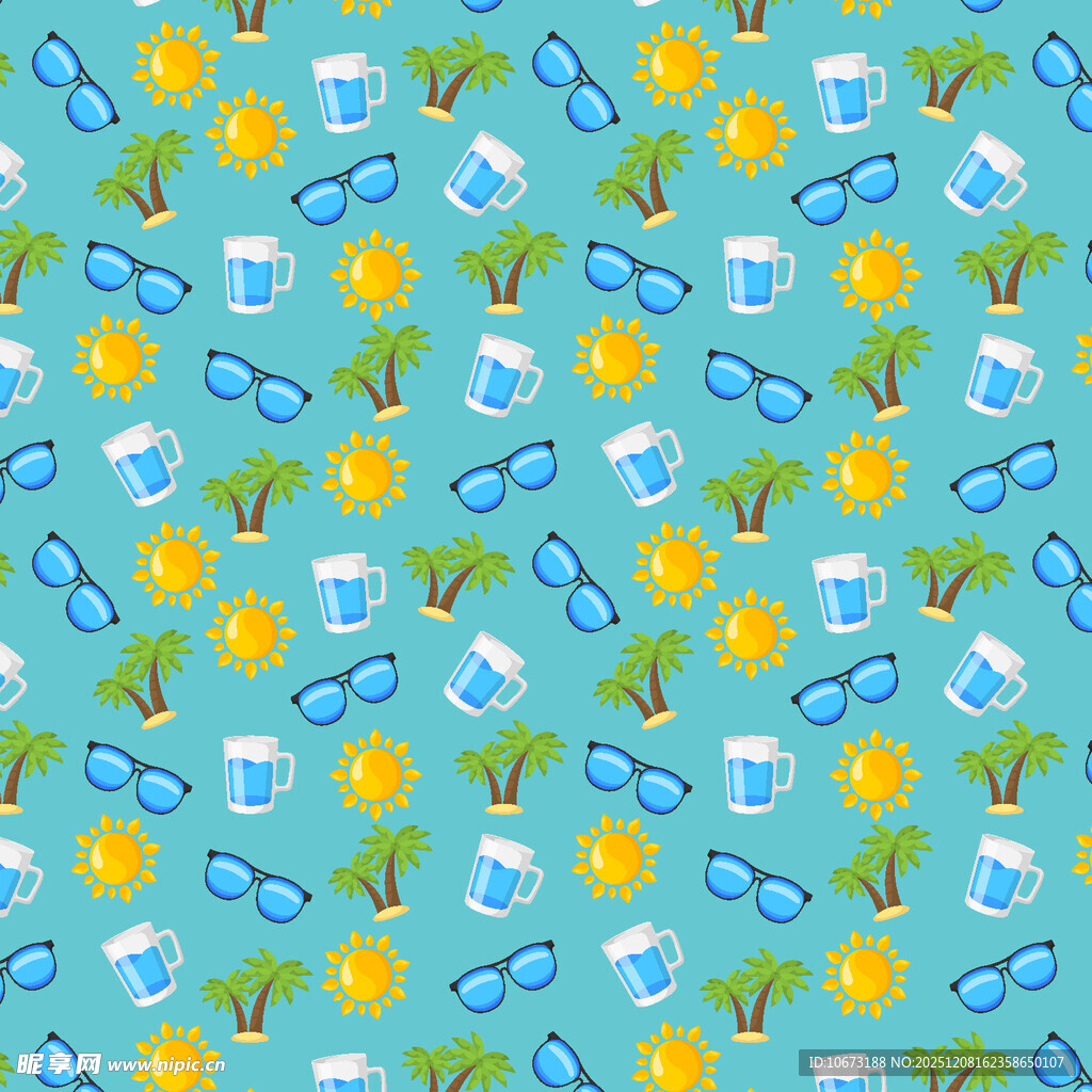 蓝色背景的眼镜钱币图案