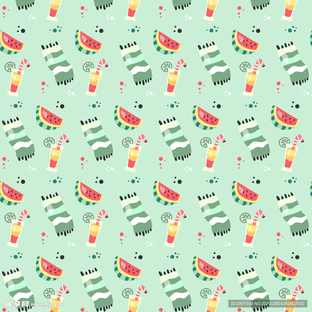 清新水果图案背景