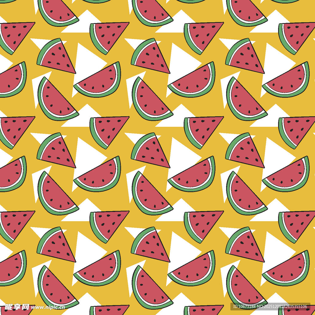 西瓜图案背景纹理