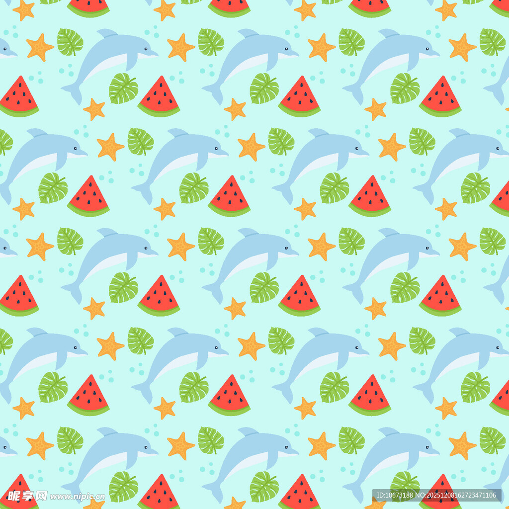 清新水果图案背景