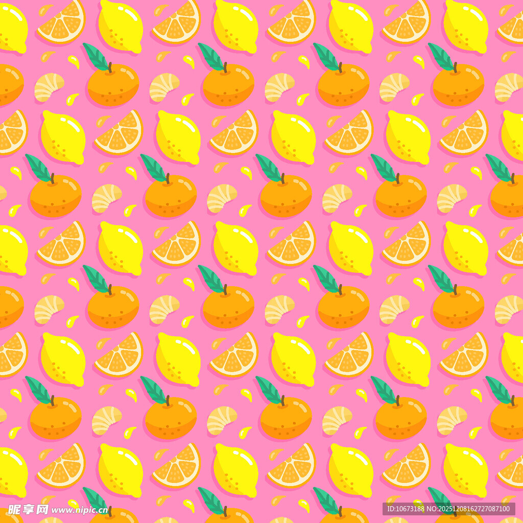 粉色背景水果图案纹理