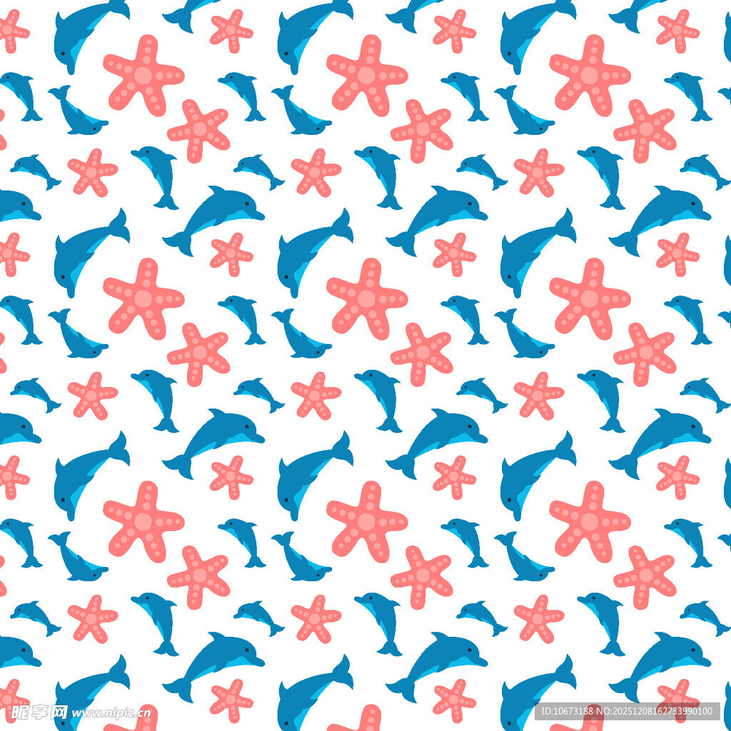 蓝粉花卉几何图案背景