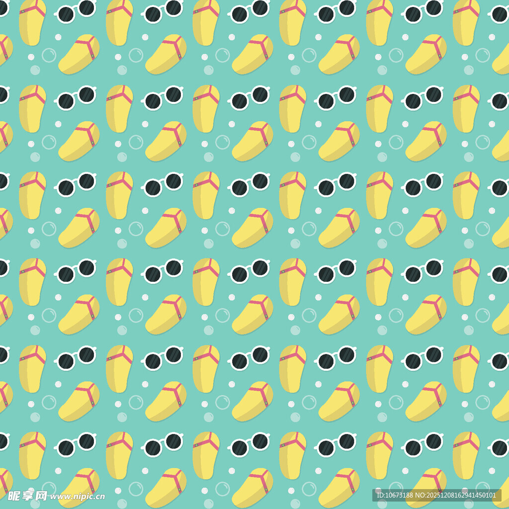 蓝色背景可爱香蕉图案