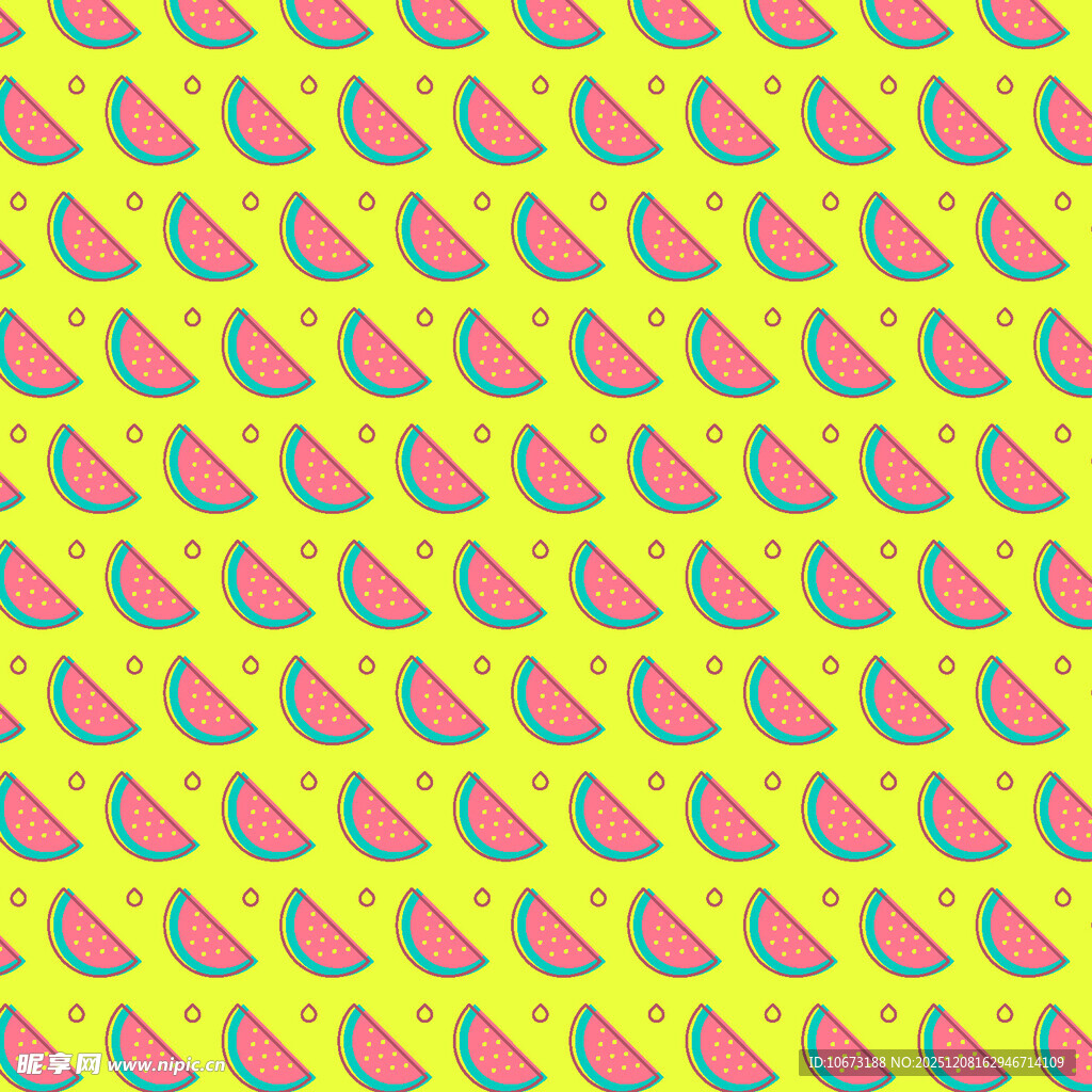 西瓜图案背景纹理