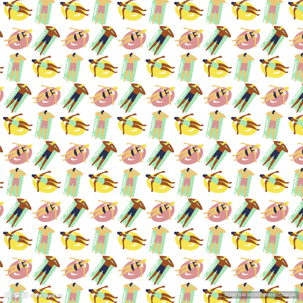 多彩花卉飞鸟图案背景