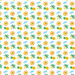 夏日热带元素无缝图案